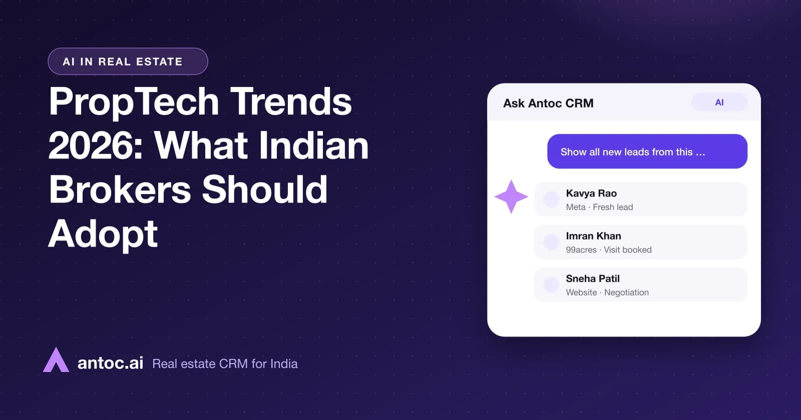 PropTech trends 2026 for Indian real estate brokers rated adopt now, watch or skip